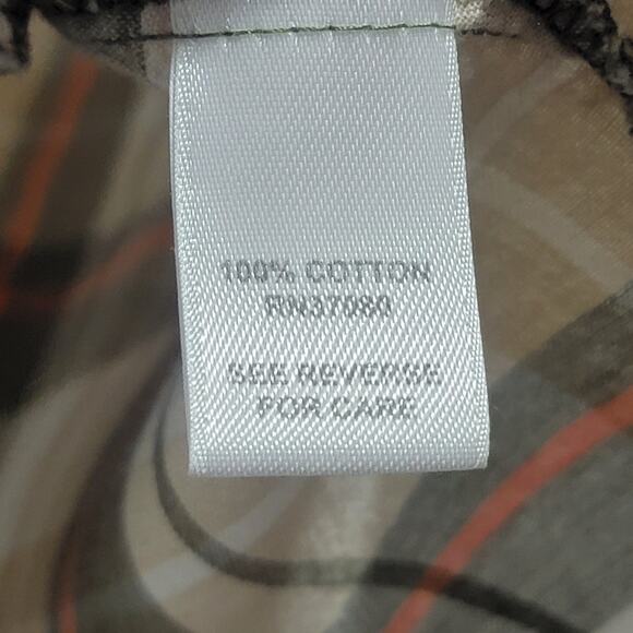 Cato Womens Plaid Shirt Button Front Short Roll Tab Sleeves Size 14/16W - Picture 4 of 9